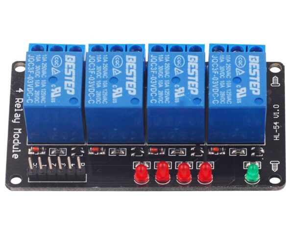 Módulo Relay de 4 canales  3Vdc