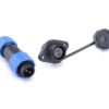 Conector aviación impermeable sp13 2 pines