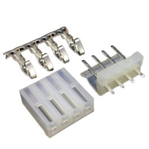 Conector Molex Ch3.96mm 4p rectos macho y hembra