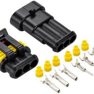 Conector automotriz impermeable 3 pines juego macho y hembra
