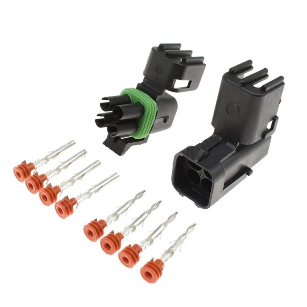 Conector automotriz delphi 4 pines impermeable