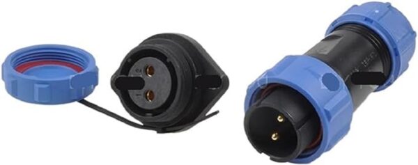 Conector aviación impermeable sp17 2 pines