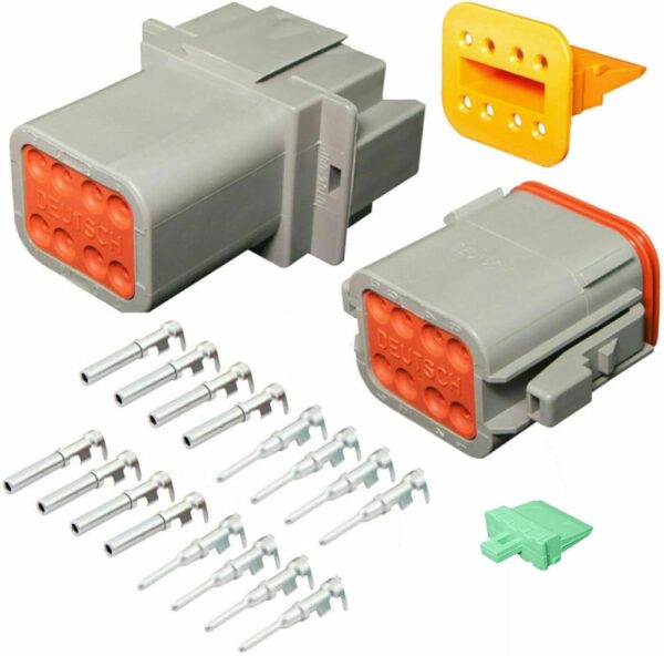 Conector automotriz hermético Deutsch 8 pines juego macho y hembra