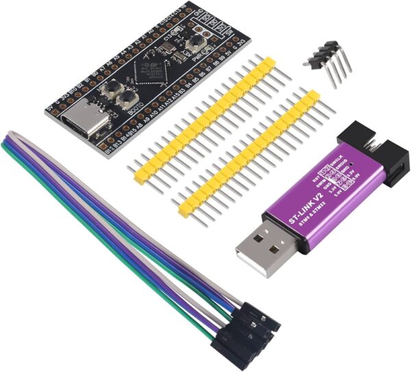 Módulo de placa de desarrollo STM32 Stm32f411 Black Pill + ST LINK