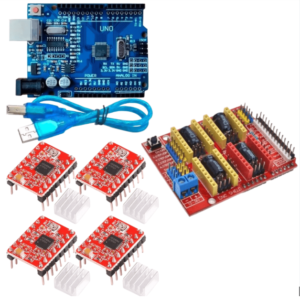 Kit Cnc Shield V3 Compatible Con Arduino Uno Grbl A4988