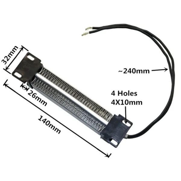 Resistencia elemento calefactor PTC 12V 150W - Image 2