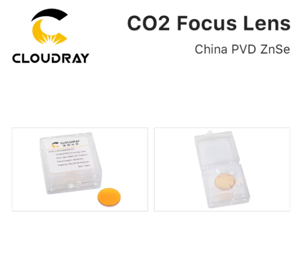 Lente Laser Co2 Cloudray 20mm Longitud Focal 50.8mm China Pvd - Image 6
