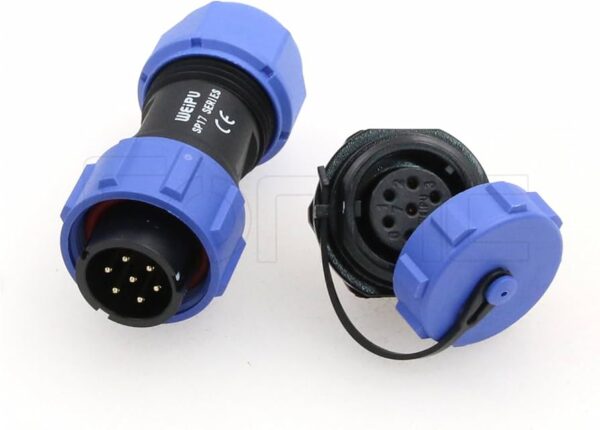 Conector aviación impermeable sp17 7 pines