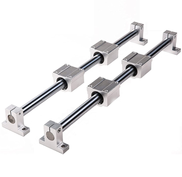 Kit Cnc Guías Lineales 12mm X 500mm + 4 Scs12 + 4 Sk12
