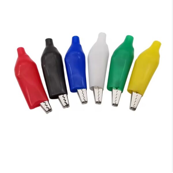 Pinza caimán cocodrilo cables 16awg 50cm 6 colores - Image 2