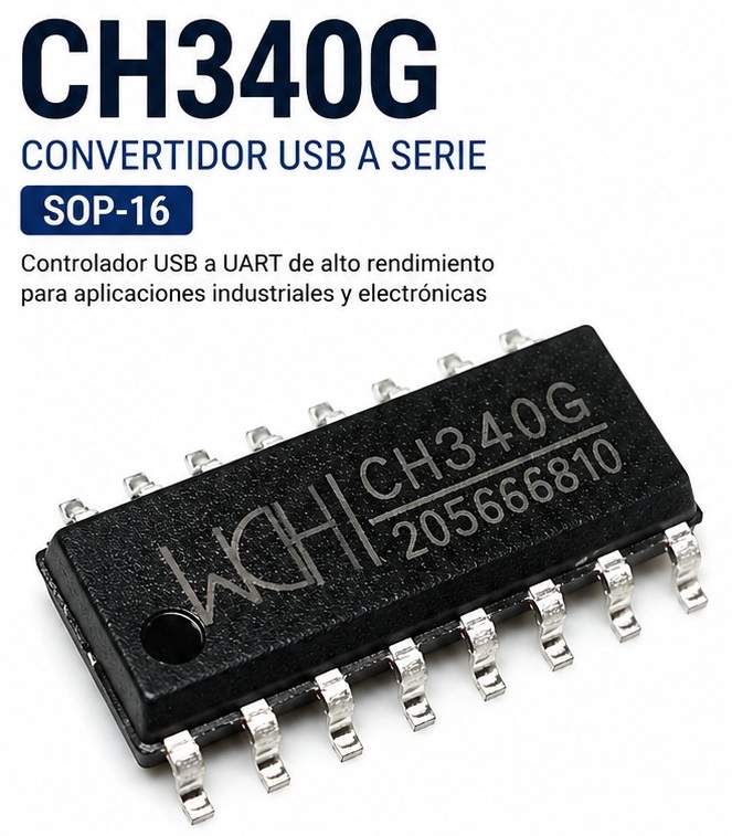 Circuito Integrado Ch340g Smd Sop-16 - Image 3