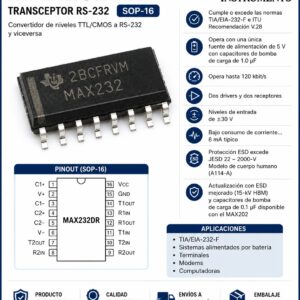 Circuito Integrado Max232 Smd Sop-16