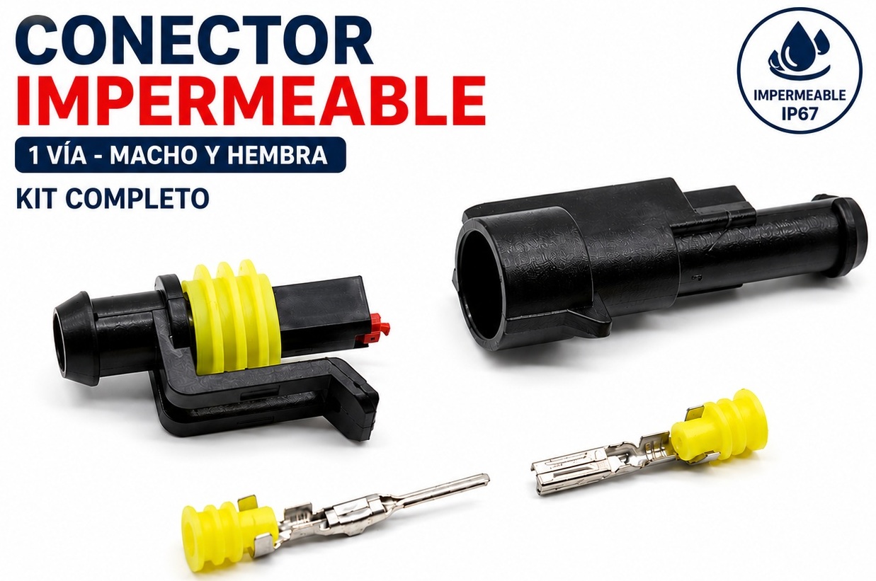 Conector automotriz impermeable 1 pine juego macho y hembra - Image 4